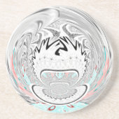 Moderne Muster der urbanen Flora Untersetzer (Vorne)