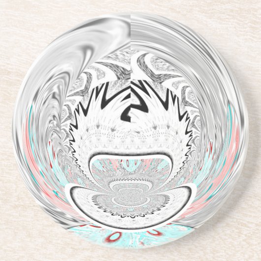 Moderne Muster der urbanen Flora Untersetzer (Vorne)