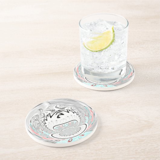 Moderne Muster der urbanen Flora Untersetzer (Seite)