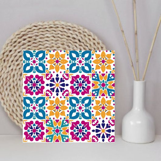 Moderne Muster farbenfrohe Küche Wohngestaltung Fliese