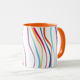 Moderne Muster-Farbwellen Tasse