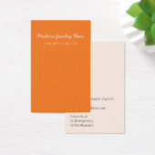 Moderne Muster Helle Orange Ohrring Display Karte (Schreibtisch)