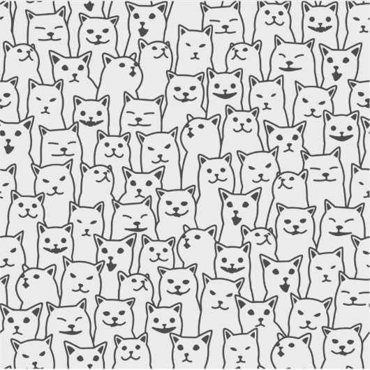 Moderne Muster in Schwarz und Weiß Aufkleber (Vorderseite)