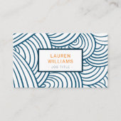 Moderne Muster Indica Visitenkarte (Vorderseite)