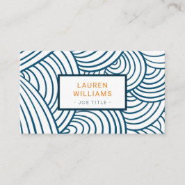 Moderne Muster Indica Visitenkarte