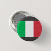 Moderne Muster-Italiener-Flagge Button (Vorne & Hinten)