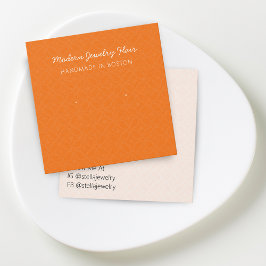 Moderne Muster Orange Ohrhänger Displaykarte