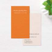 Moderne Muster Orange Ohrhänger Displaykarte (Schreibtisch)