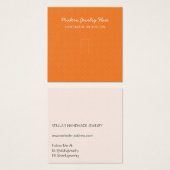 Moderne Muster Orange Ring Anzeige Karte (Vorne & Hinten)