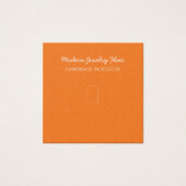 Moderne Muster Orange Ring Anzeige Karte (Vorderseite)