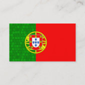 Moderne Muster-Portugiese-Flagge Visitenkarte (Rückseite)