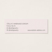 Moderne Muster-Rot-Stud-Ohrring-Display-Karte (Rückseite)