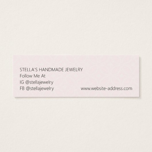 Moderne Muster-Rot-Stud-Ohrring-Display-Karte (Rückseite)