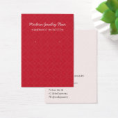 Moderne Muster-Rote Ohrring-Display-Karte (Schreibtisch)
