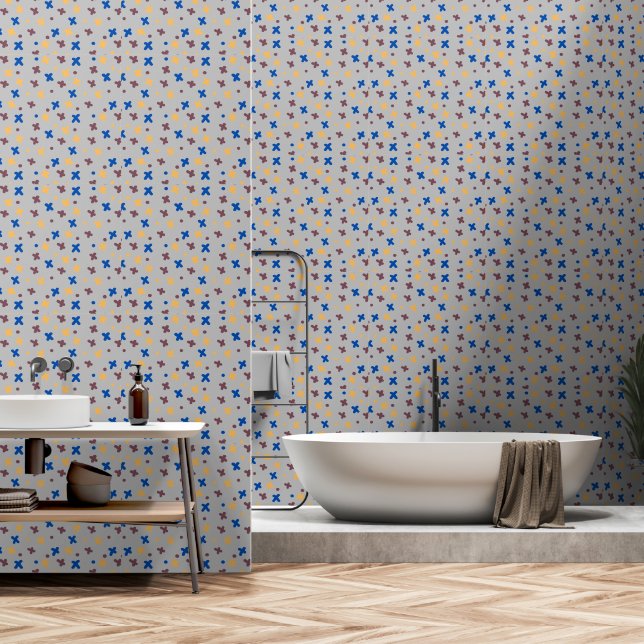 Moderne Muster  Tapete (Badezimmer)