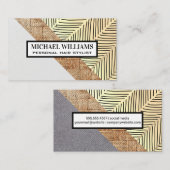 Moderne Muster und Materialien Visitenkarte (Vorne/Hinten)
