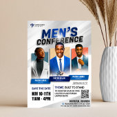 Moderne, mutige Ansammlung der Blue Men's Church Flyer