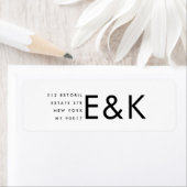 Moderne, mutige Big Monogram Elegante Hochzeit (Insitu)