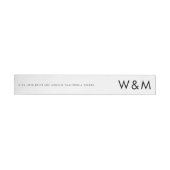 Moderne, mutige Big Monogram Elegante Hochzeit (Person)