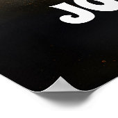 Moderne, mutige Black Gold Bow Wedding Willkommen Poster (Ecke)