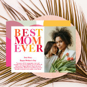 Moderne, mutige, farbenfrohe Beste Mama je Muttert Karte