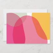 Moderne, mutige, farbenfrohe Typografie glückliche Karte (Rückseite)