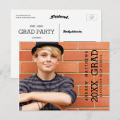 Moderne, mutige Graduierungsparty - Einladung (Vorne/Hinten)