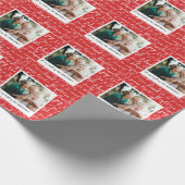 Moderne, mutige grafische Typografie - Weihnachten Geschenkpapier (Ecke)