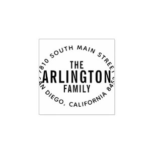 Moderne mutige gummistempel