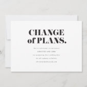 Moderne, mutige Hochzeitverlängerung verändern das Ankündigung (Rückseite)