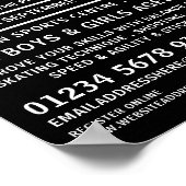 Moderne mutige Hockey Camp-Werbung Poster (Ecke)