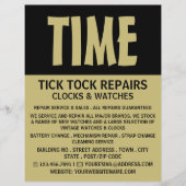 Moderne mutige, horologistische Werbung Flyer (Vorne)