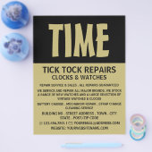 Moderne mutige, horologistische Werbung Flyer (Einzeln)