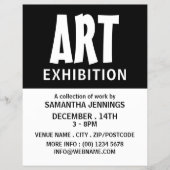Moderne mutige, künstlerische Ausstellungswerbung Flyer (Vorne)