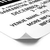 Moderne mutige, künstlerische Ausstellungswerbung Poster (Ecke)