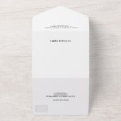 Moderne, mutige lässige Initialen Foto Hochzeit All In One Einladung (Außenbereich)