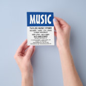 Moderne mutige Musik-Store-Werbung Flyer (Gruppe)