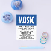 Moderne mutige Musik-Store-Werbung Flyer (Einzeln)