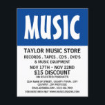 Moderne mutige Musik-Store-Werbung Flyer<br><div class="desc">Moderne,  mutige,  Music Store Werbung Flyer vom Business Card Store.</div>