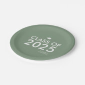 Moderne, mutige Partei für grüne Schulbildung Pappteller (Schrägansicht)