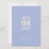 Moderne, mutige Save the Date Hochzeitseinladung Einladung (Vorderseite)