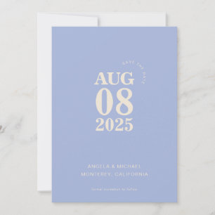 Moderne, mutige Save the Date Hochzeitseinladung Einladung