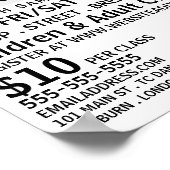 Moderne mutige, tanzlegende Werbung Poster (Ecke)