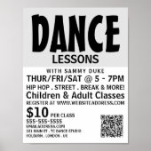 Moderne mutige, tanzlegende Werbung Poster (Vorne)