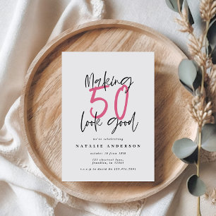 Moderne, mutige Typografie 50. Geburtstagsparty