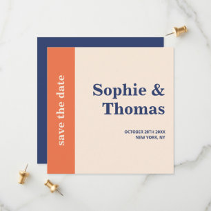 Moderne, mutige Typografie-Hochzeit rettet das Dat Save The Date