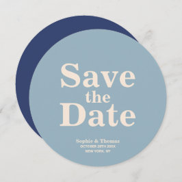 Moderne, mutige Typografie-Hochzeit rettet das Dat Save The Date