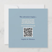 Moderne, mutige Typografie-Hochzeit rettet das Dat Save The Date (Rückseite)