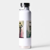 Moderne, mutige Typografie künstlerische Feministi Trinkflasche (Rechts)