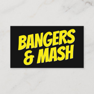 Moderne mutige Typografie schwarz-gelb minimalisti Visitenkarte